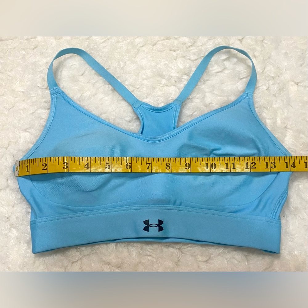 Under Armour Womens S Blue Sports Bra Sporty Athletic Activewear Athleisure - Picture 5 of 10